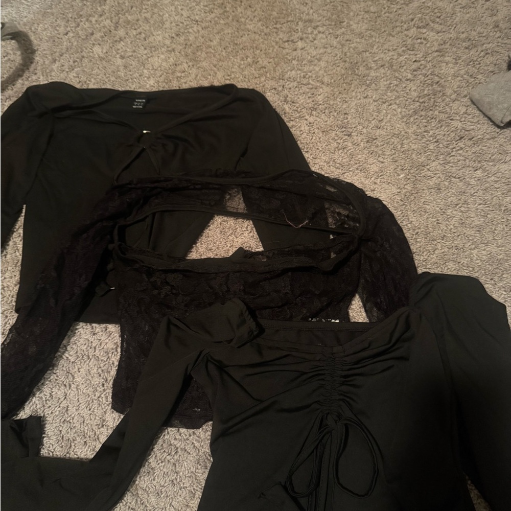 Stylish Black Tops Collection
